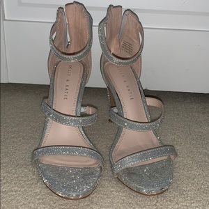 Sparkly Silver Heels